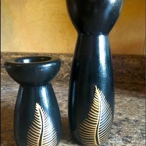 Brown and Gold Tea Light Holders
